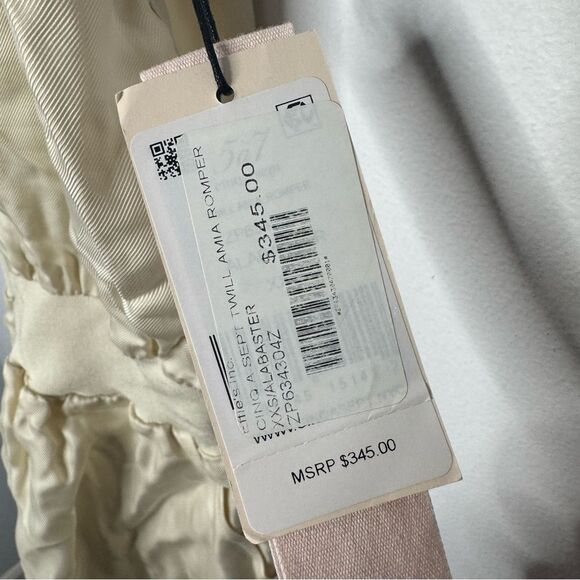 Cinq a sept cream romper size XXS - Picture 3 of 6